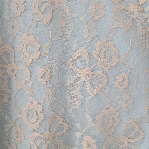 Odette Barsa 2 piece sheer nightgown & floral lace robe size M/L - Picture 12 of 16